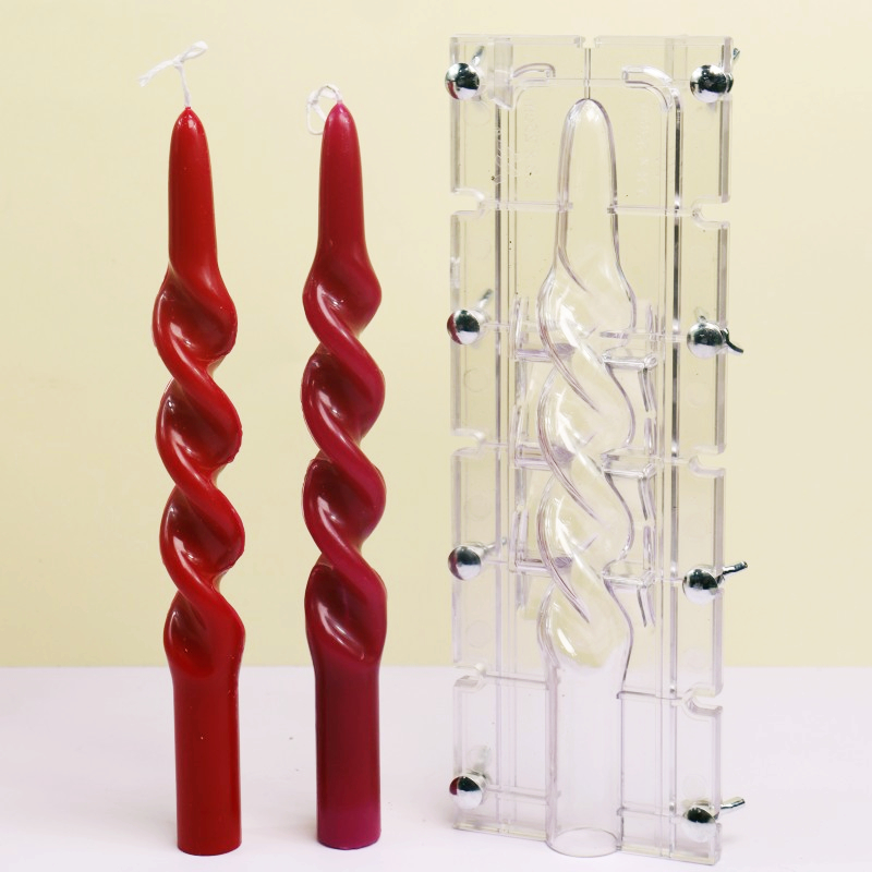 Twisted Stripe Column Acrylic  - Candle Making Kit Diy 评论和价格