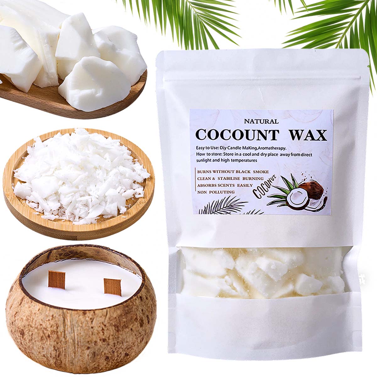 1LB Natural Plant White Coconu - Candle Making Material Wholesale 评论和价格