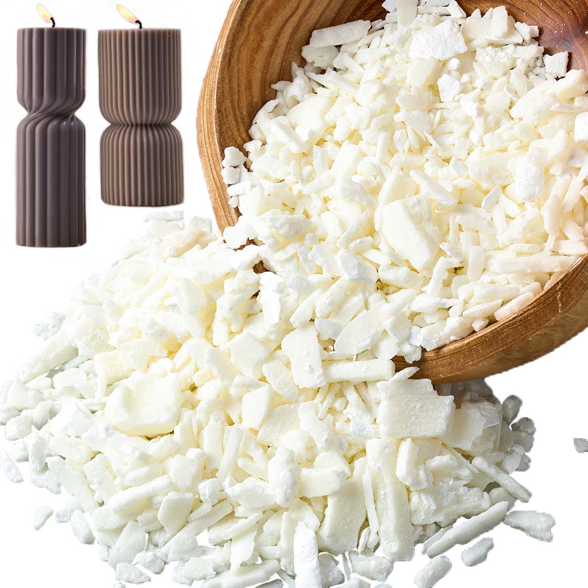 1 Pounds Pure White Soy Wax Fo - Candle Making Kit Diy 评论和价格