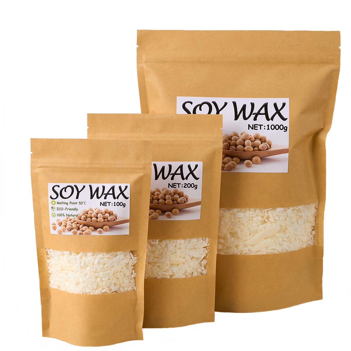 1 Pounds Pure White Soy Wax Fo - Candle Making Kit Diy 评论和价格