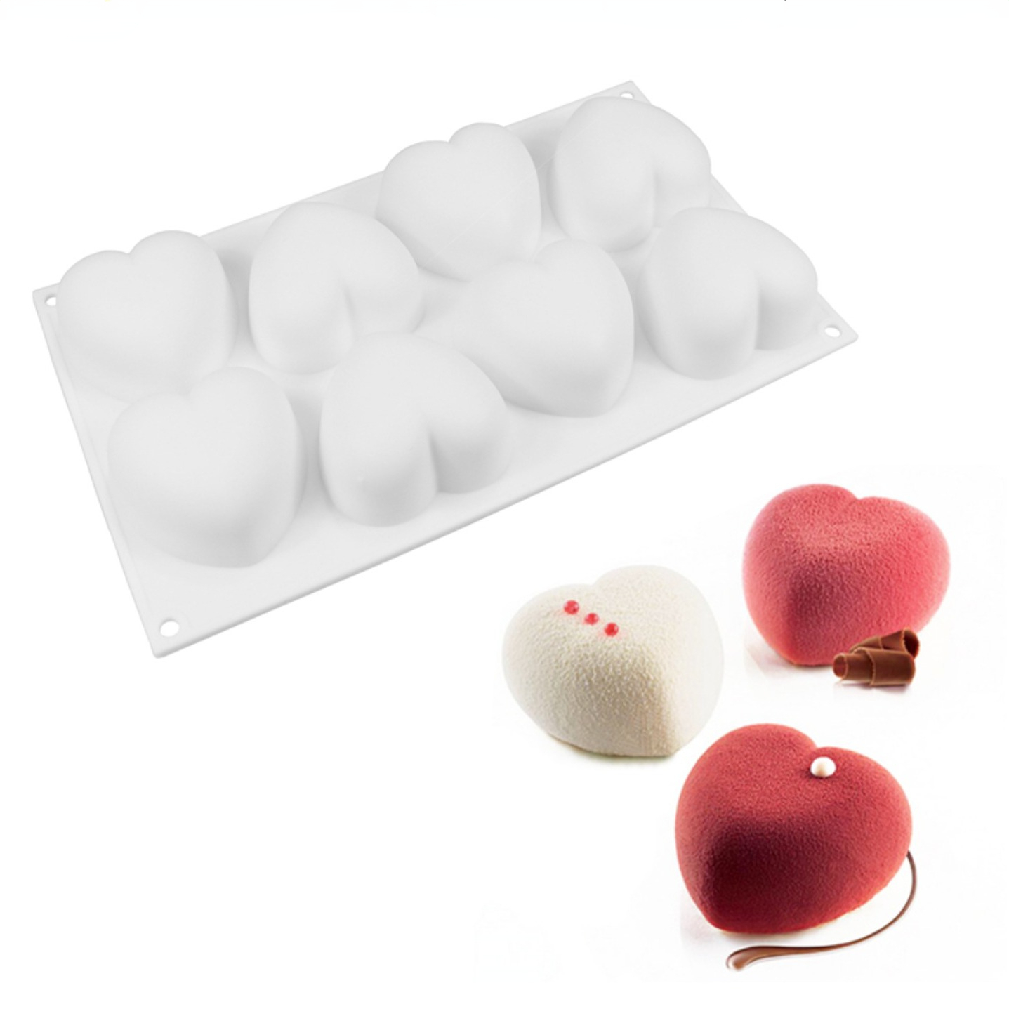 Love Heart Silicone Soap Mold  - Candle Making Kit Diy 评论和价格