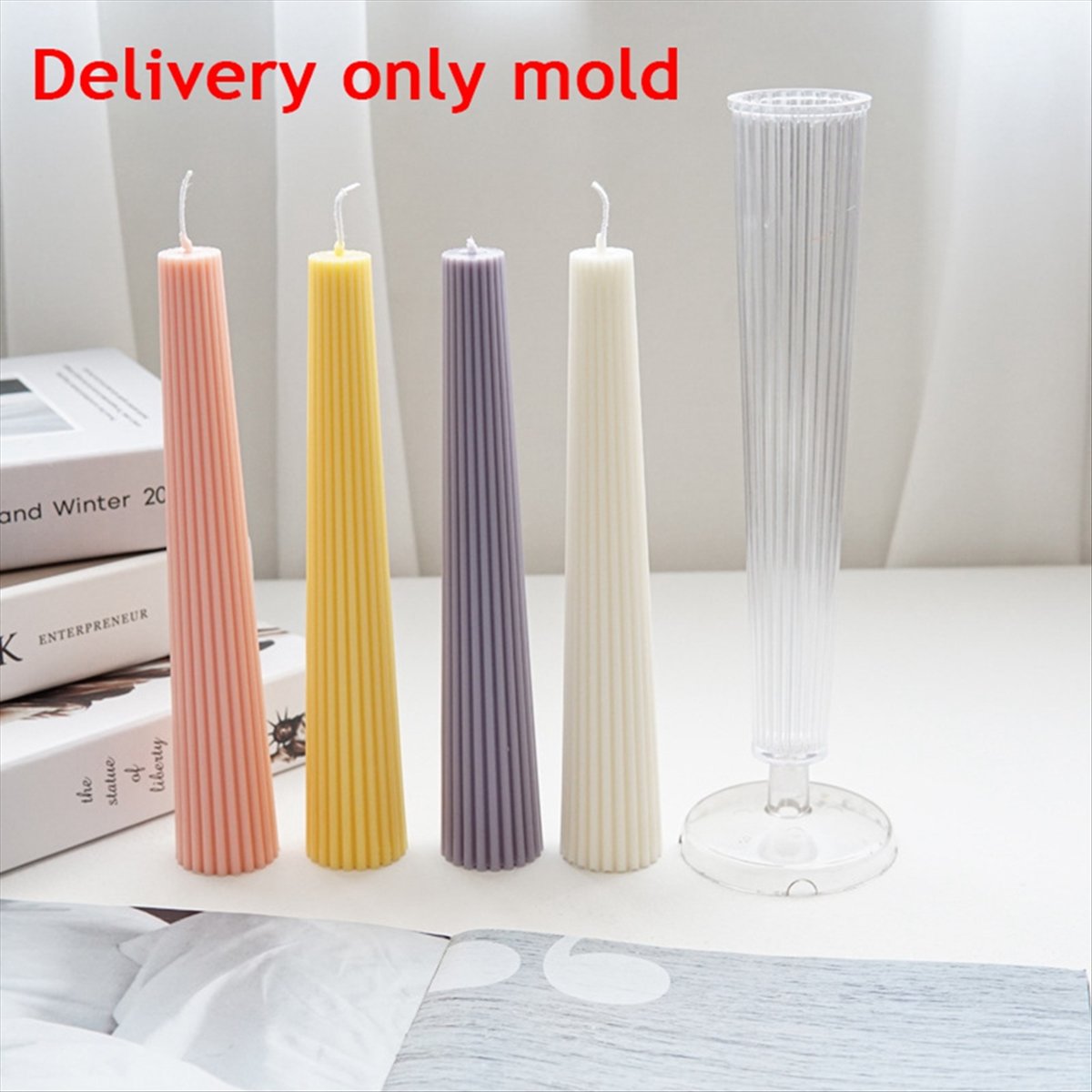 *ABAB Striped Long Pole Column - Candle Making Kit Diy 评论和价格