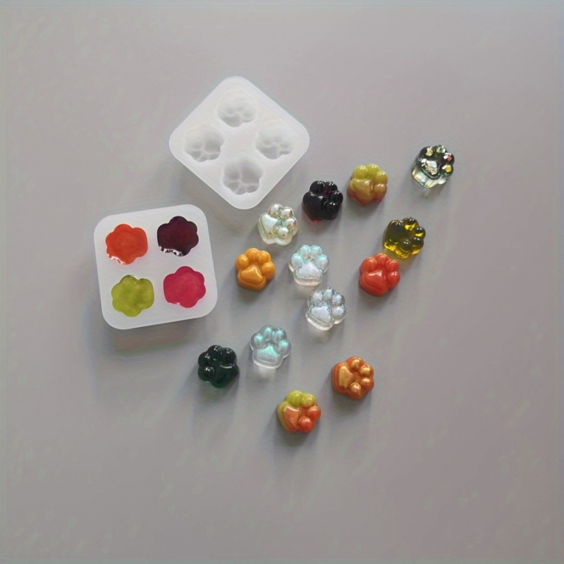 1Cat Paw Pattern Silicone Mold - Candle Making Kit Diy 评论和价格