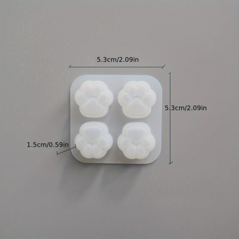 1Cat Paw Pattern Silicone Mold - Candle Making Kit Diy 评论和价格