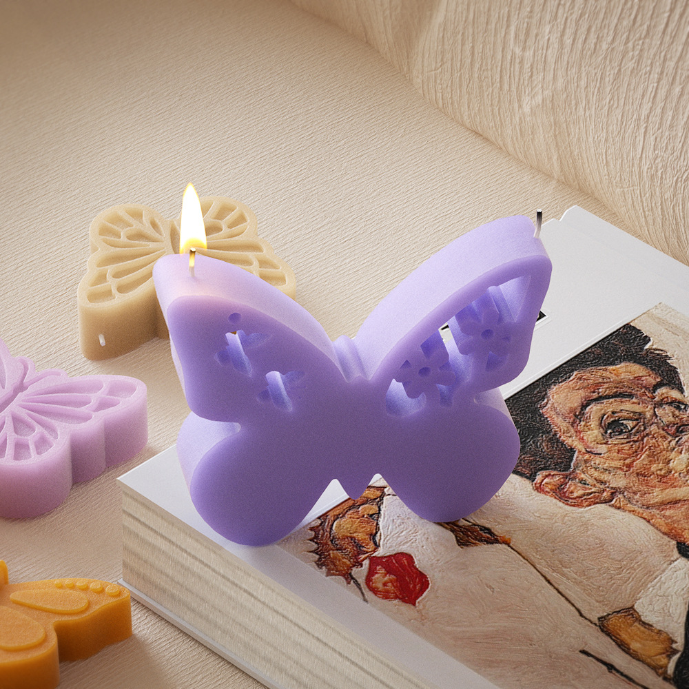 1PC DIY Butterfly Aroma Candle - Candle Making Soy Wax 评论和价格