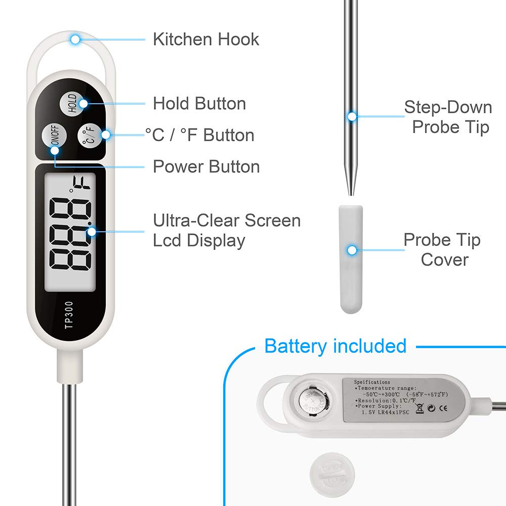 Digital Meat Food Thermometer  - Candle Making Thermometer 评论和价格